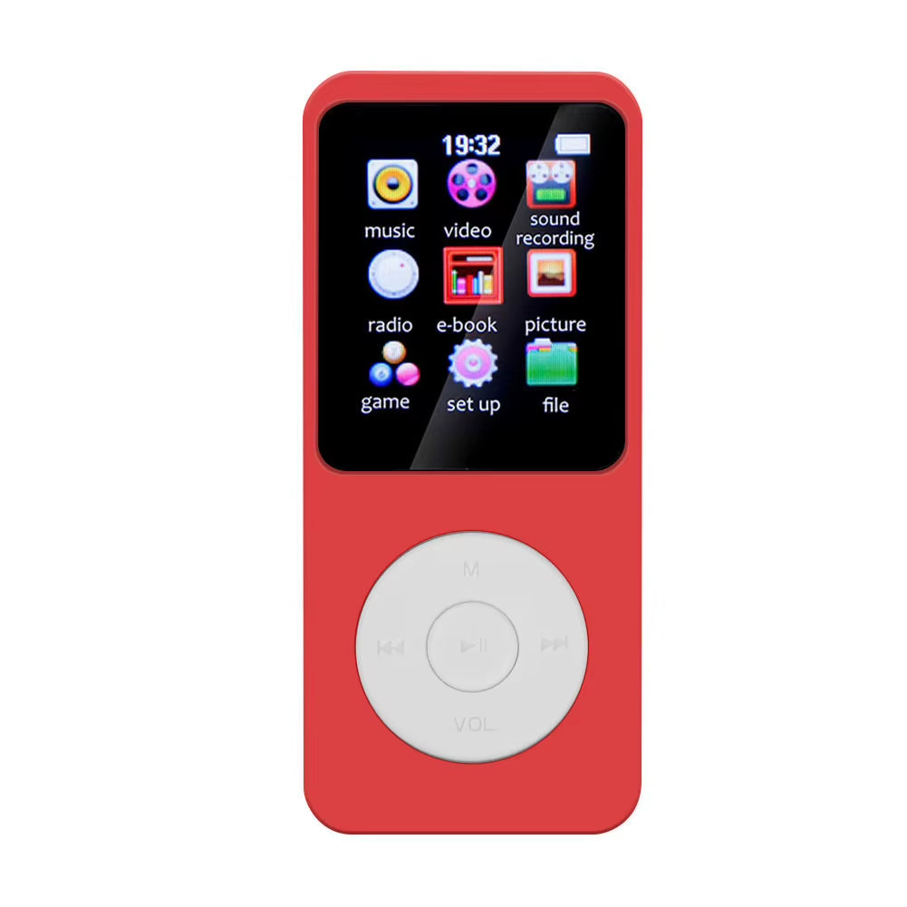 MP3 Player Type-C Hifi Lossless Music Player Bluetooth-Compatible5.0 Student Walkman Support FM Radio E-Book Recording for Kids